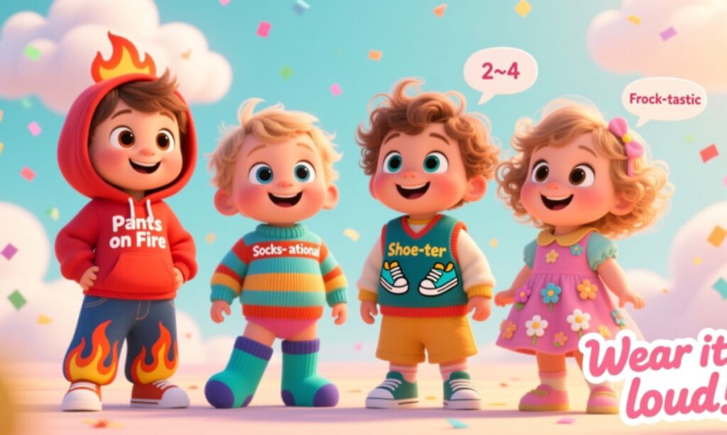 Adorable Outfit and Style Puns for Trendy Tots