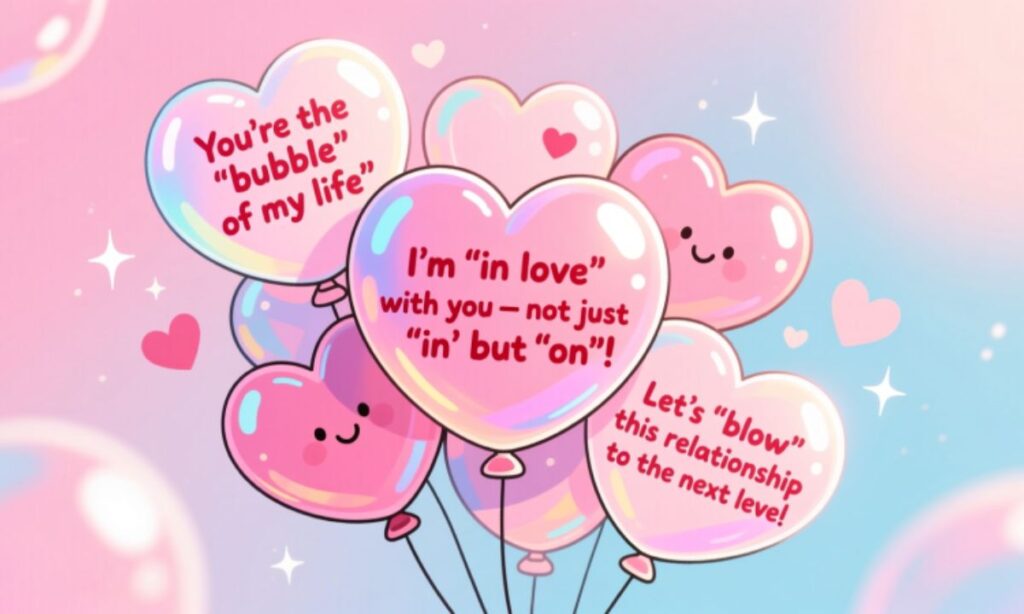 Bubble Puns for Valentine's Day