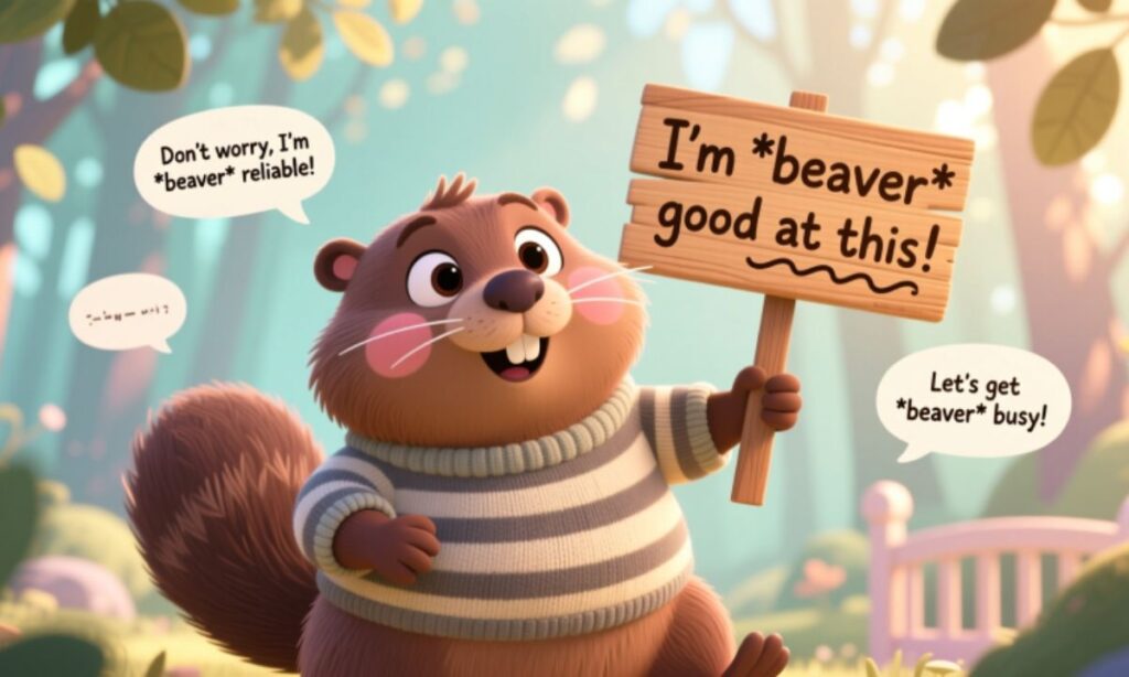 Cute Beaver Puns