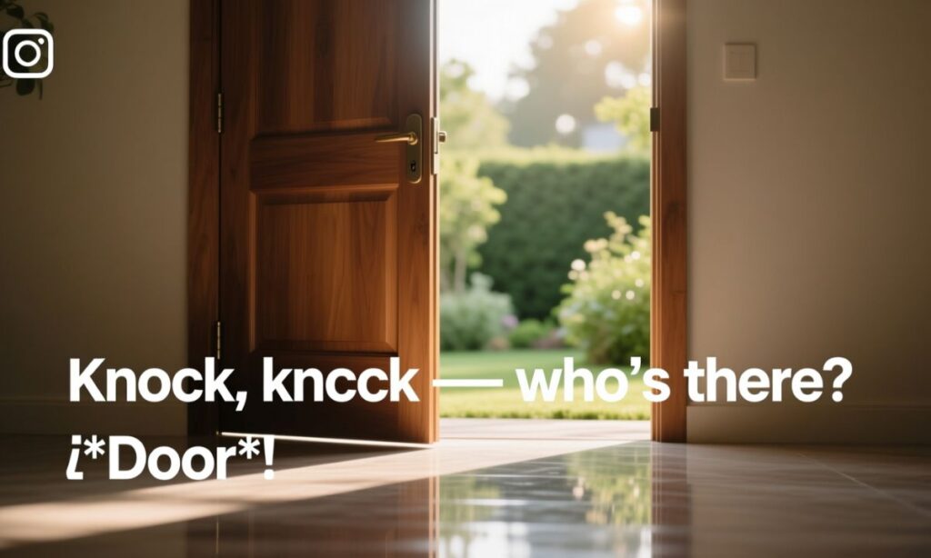 Instagram Caption Puns: For Door Puns