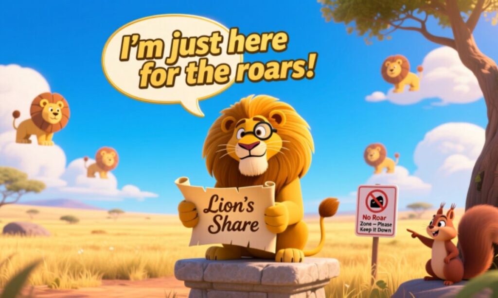 Lion Puns Captions
