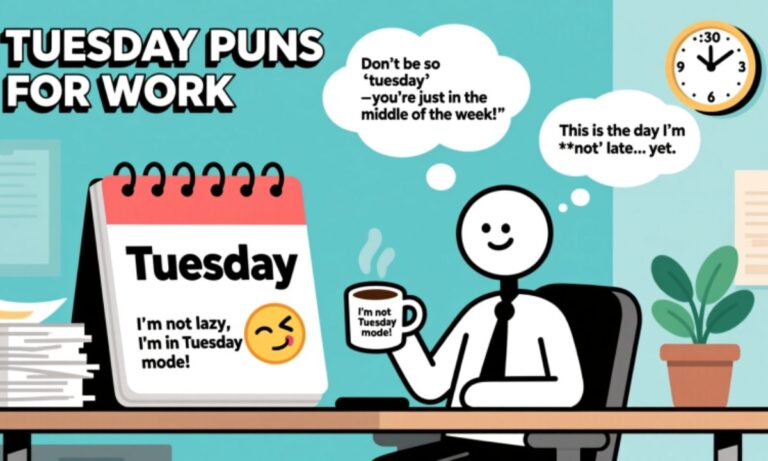130+ Tuesday Puns to Make Your Week Funnier