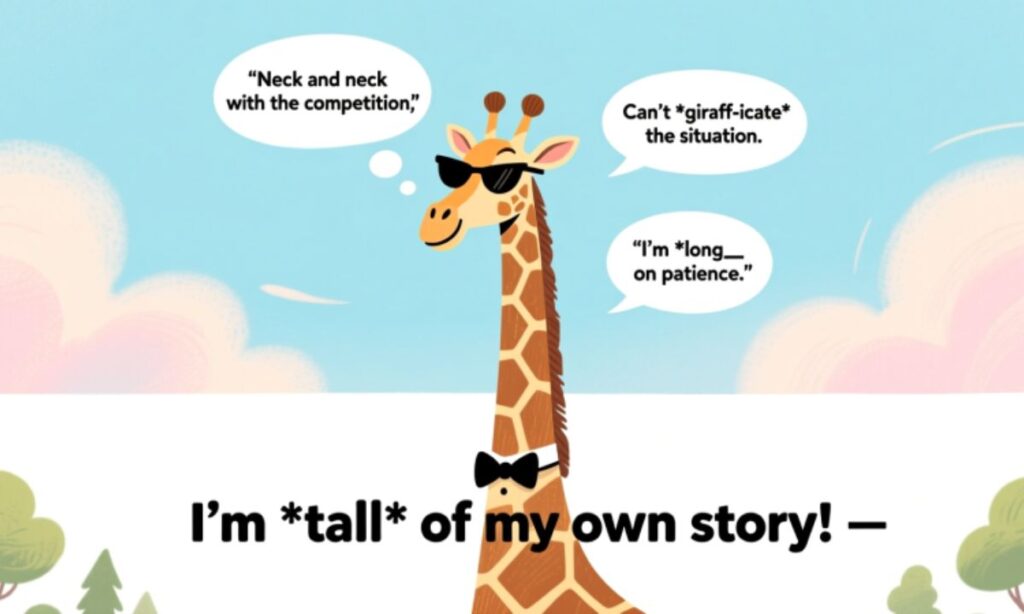 Giraffe Puns Captions
