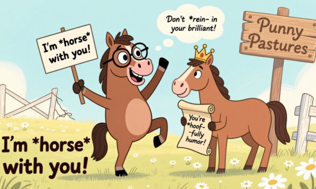 clever-and-funny-puns-with-horses