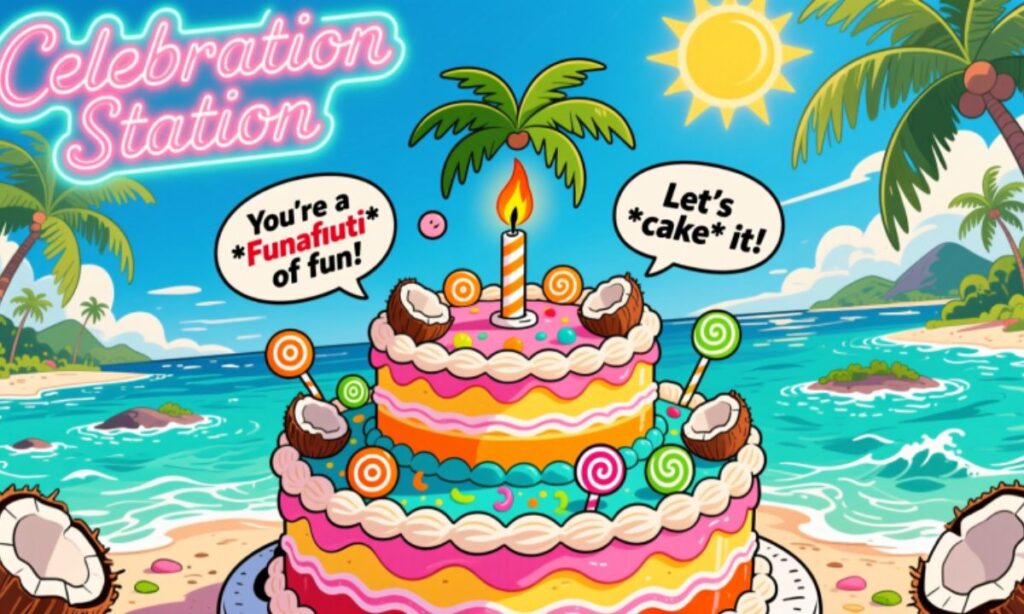 funafuti-and-party-cake-puns-celebration-station